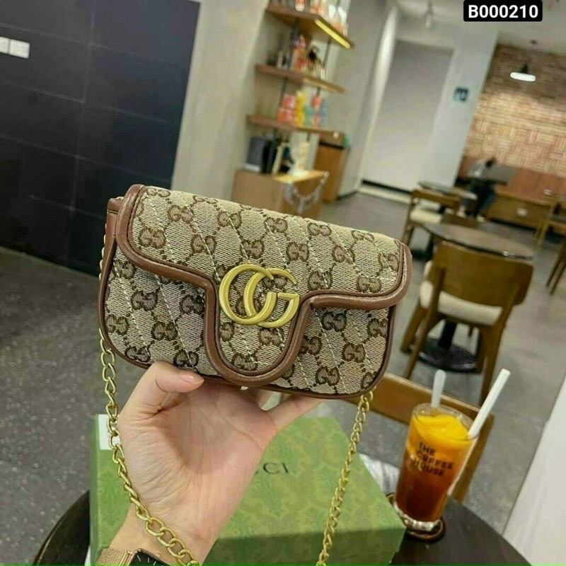 Túi Xách GC Nữ, Túi Đeo Chéo Thời Trang Size 18cm