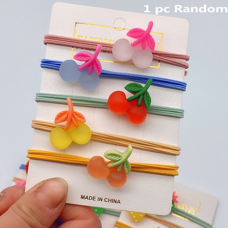 1 Dây buộc tóc hình trái cây màu sắc xinh xắn dành cho nữ