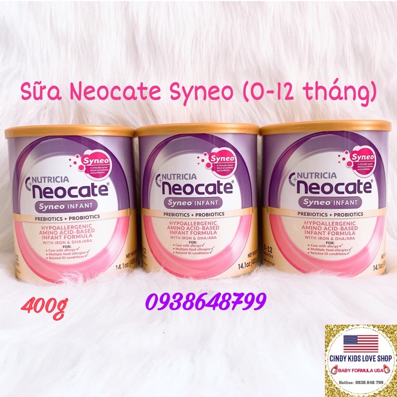 Sữa Neocate Syneo 400g (0–12 tháng)