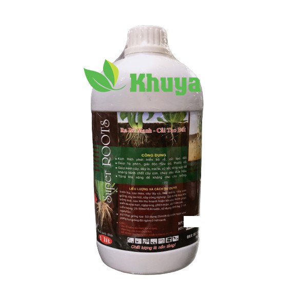 Phân bón lá NPK sinh học AE Nitro Humic 1 Super Roots 1 lít Ra Rễ Cực Mạnh