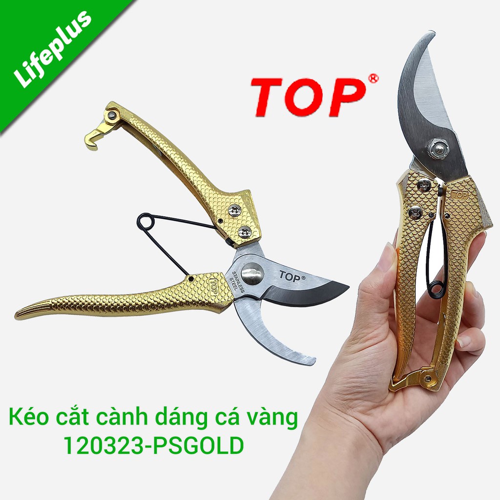 Kéo cắt cành dáng cá vàng Đài Loan TOP 120323-PSGOLD