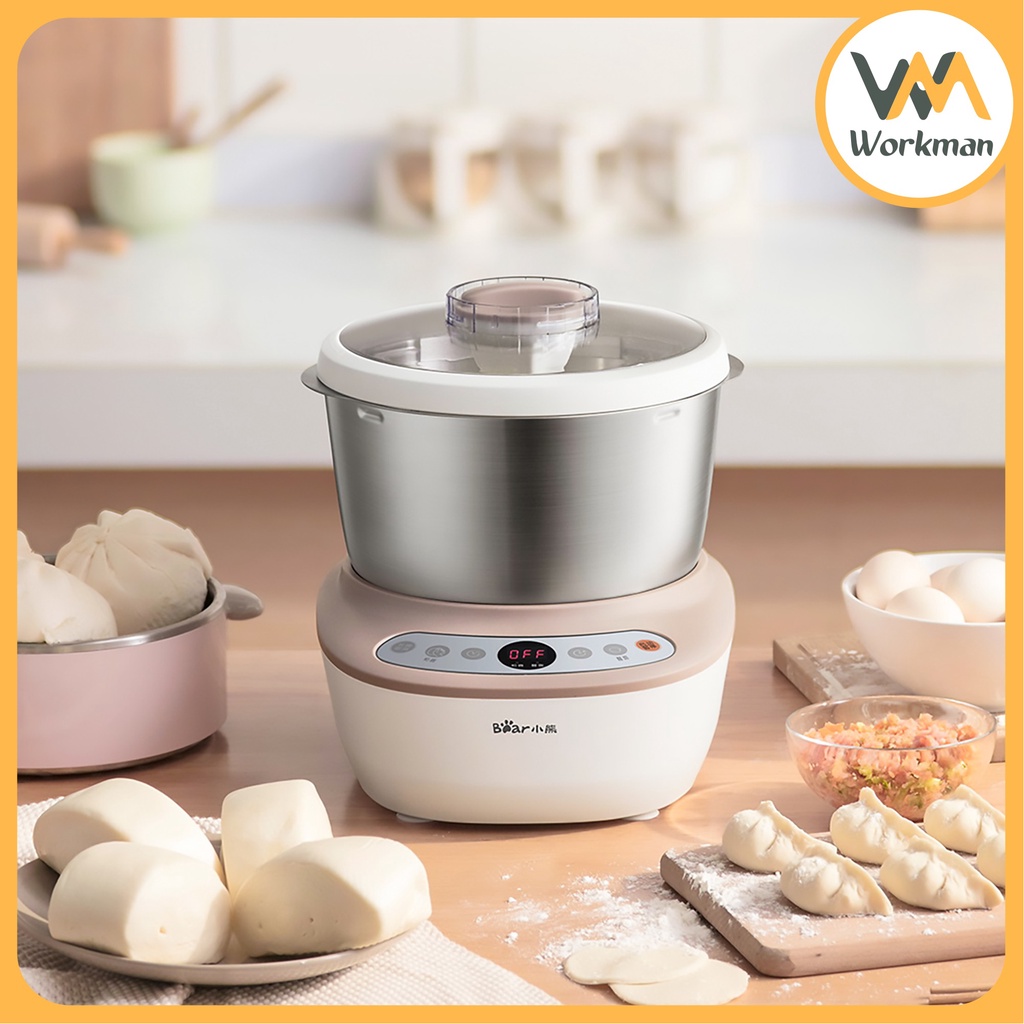 Máy Nhào Bột, Trộn Bột Tự Động Bear - dung tích 5L - HMJ-A50B1