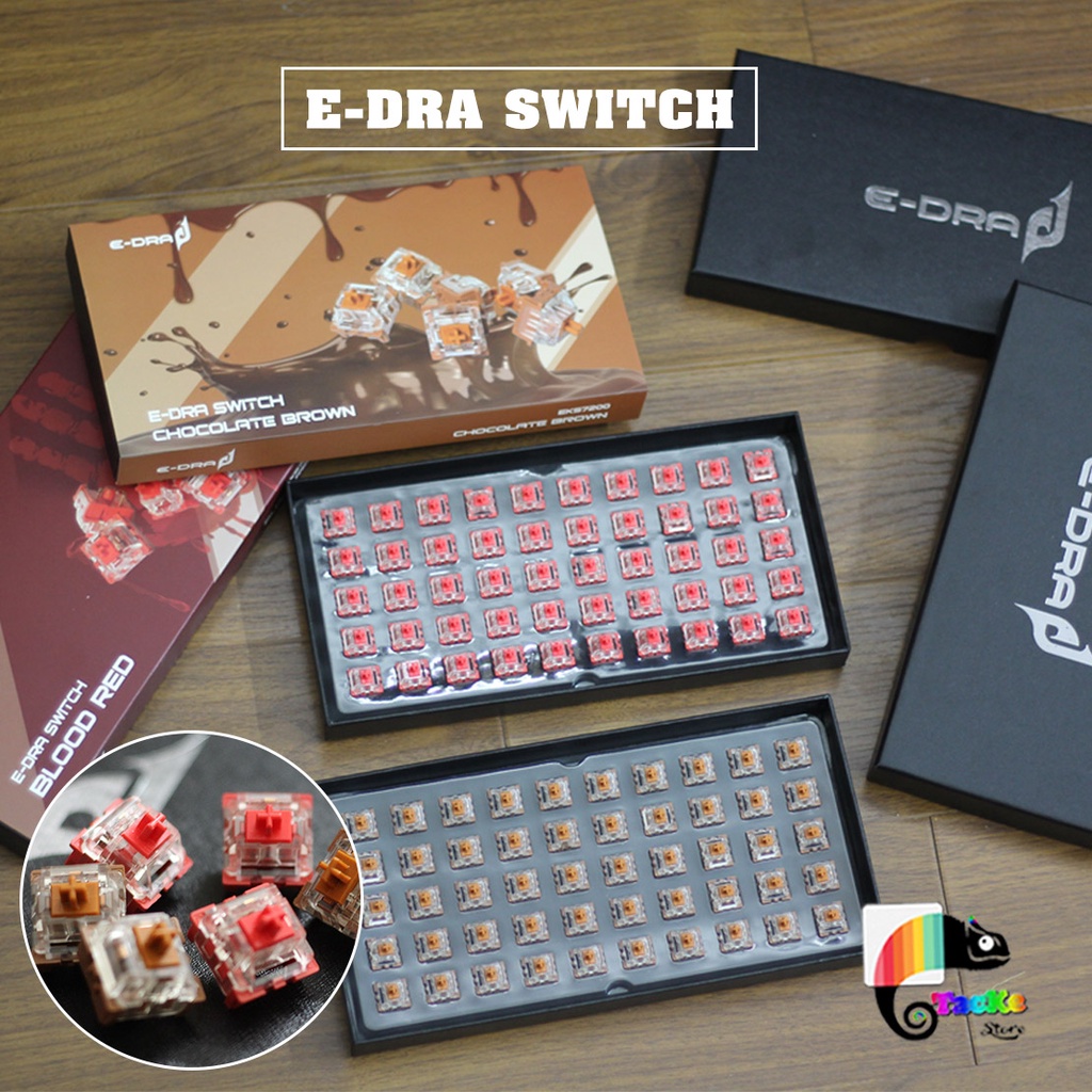 [CHÍNH HÃNG] Switch bàn phím cơ E-Dra Switch Red/Brown EKS7200 EKS7201 I Công tắc bàn phím cơ Switch Edra | BigBuy360 - bigbuy360.vn