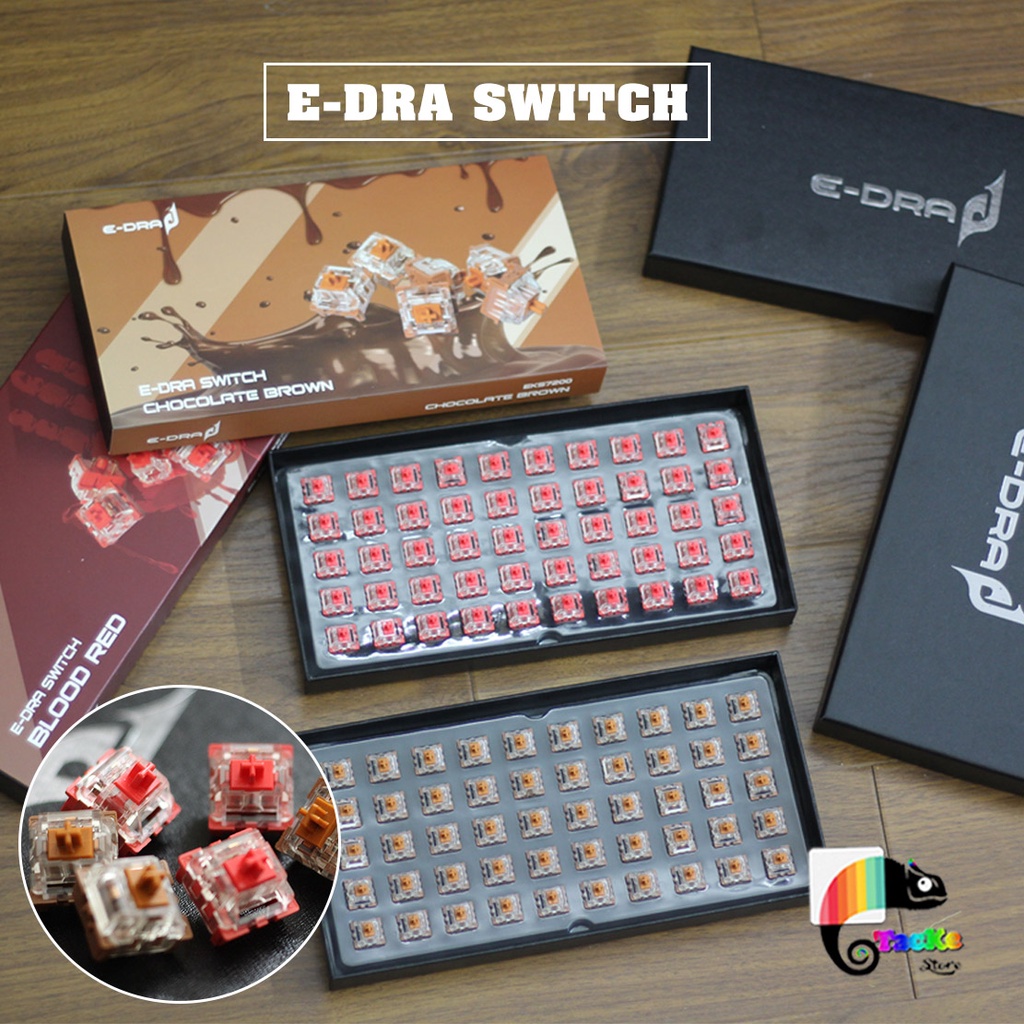 Switch bàn phím cơ E-Dra Switch Red/Brown EKS7200 EKS7201 I Công tắc bàn phím cơ Switch Edra