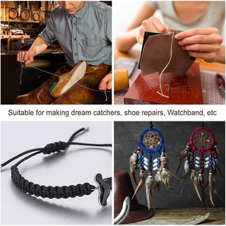 Bộ 4 Màu Sáp Sợi Polyester Dây Sáp Cho Da May Khâu Thủ Công DIY Đóng Sách Sửa Chữa Giày Macrame Dự Án