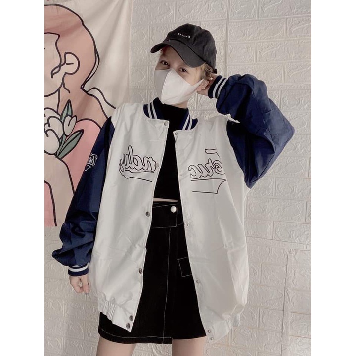 [ HÌNH THẬT 100% ] Áo Khoác Dù Unisex Nam Nữ Bomber Form Rộng In Chữ Siêu Chất Cực Hot - ĐĂNG QUANG FASHION