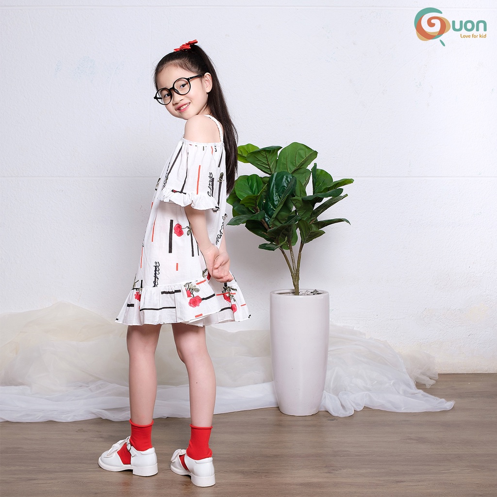 Vày bé gái từ 13 - 45kg vải cotton thoáng mát Thảo Mai - GUON