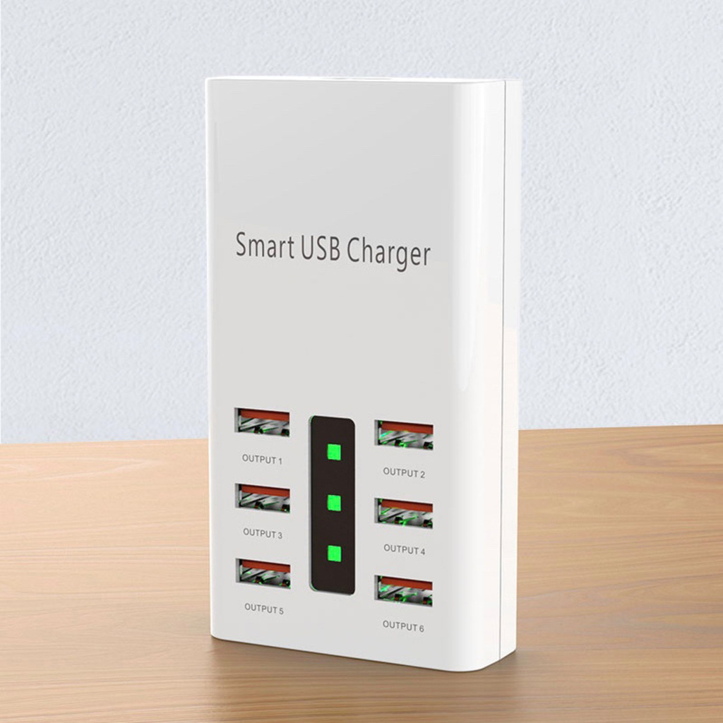 Bộ Sạc Để Bàn Đa Năng 6 Cổng Usb Tiện Dụng