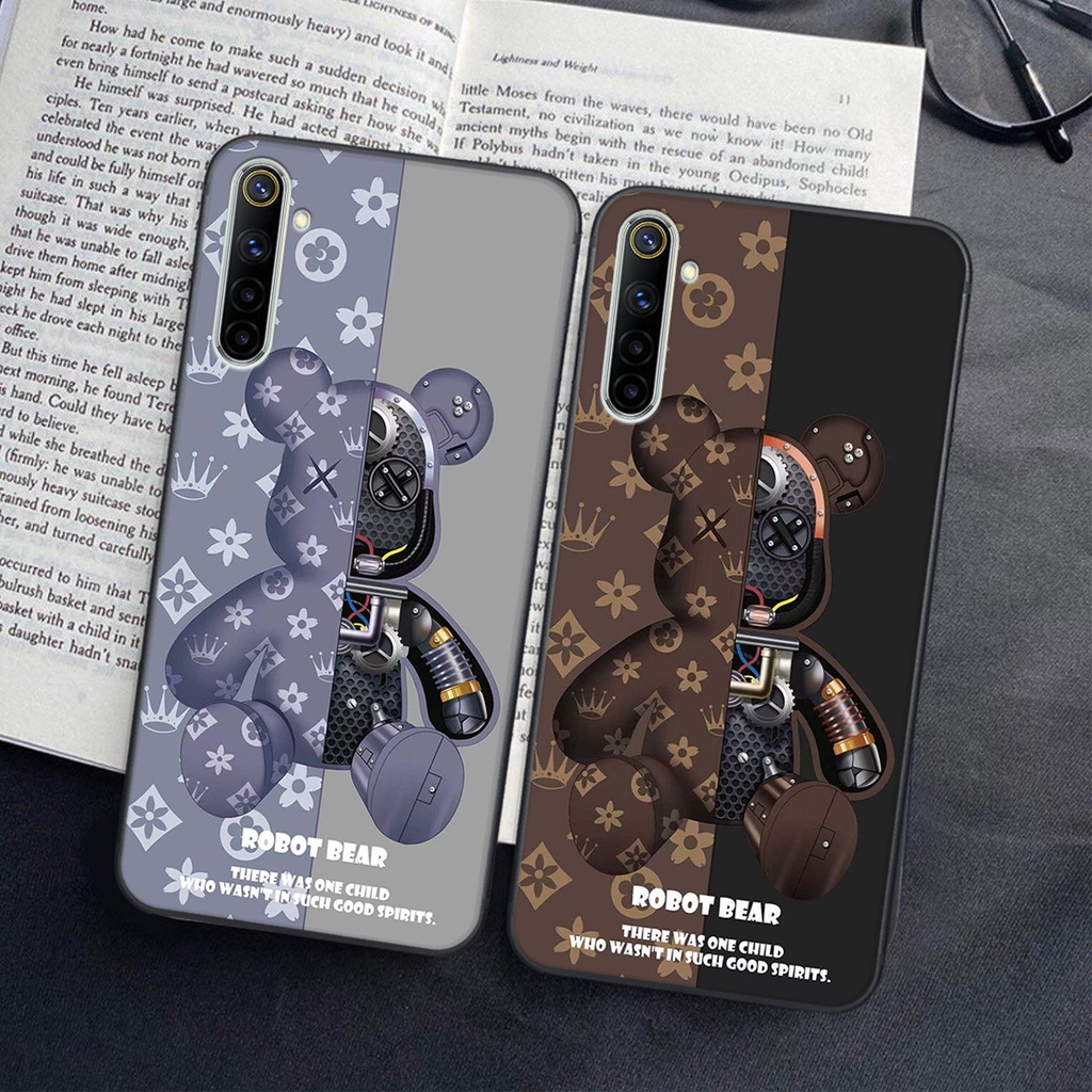 Ốp lưng Realme 6 / 6 PRO in hình Gấu nâu - hồng, Gấu Be@rick  cực CUTE, DỄ THƯƠNG