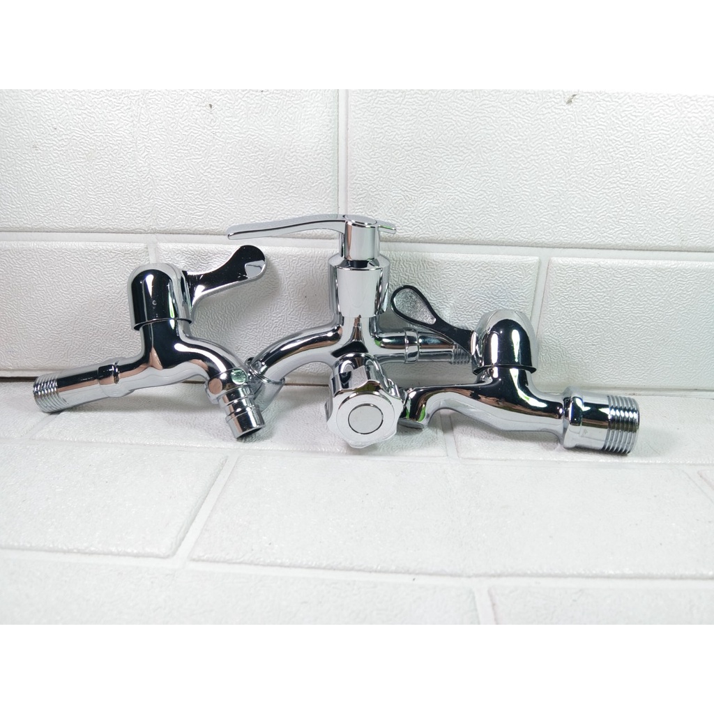 Vòi nước đa năng - Vòi nước chân răn 21 - chân răn 27 - vòi hồ tay gạt inox - vòi nước âm tường tay lá