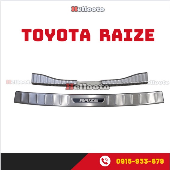 Chống trầy cốp, nẹp cốp xe Toyota Raize 2021 2022 2023 Mẫu Inox cao cấp