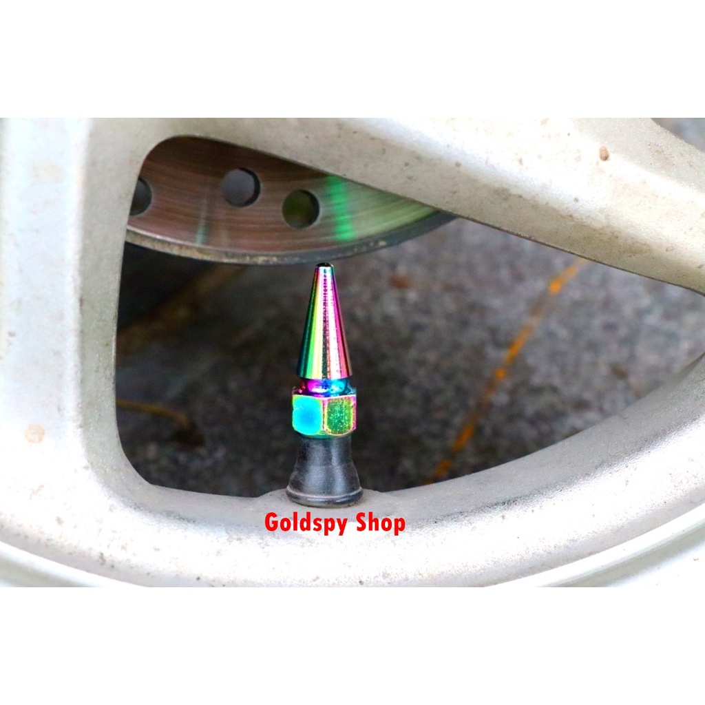 Ốc chân van ô tô xe máy 7 màu titan - Ốc chụp van vòi xe máy 7 màu trang trí