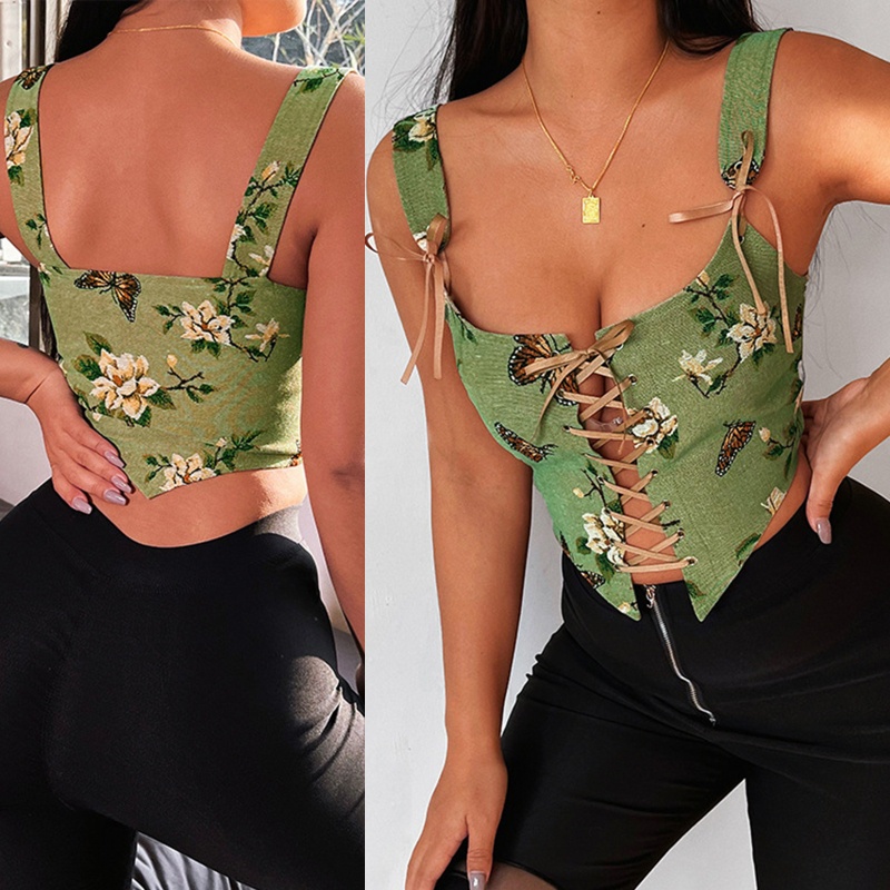 Thắt Lưng Polyester Bản Rộng Không Tay In Họa Tiết Hoa Cổ Điển Nhiều Kích Cỡ Cho Nữ