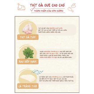 PHÔ MAI & THỊT GÀ QUE CHO CHÓ