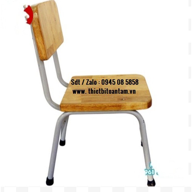 Ghế gỗ mầm non- thiết bị giáo dục