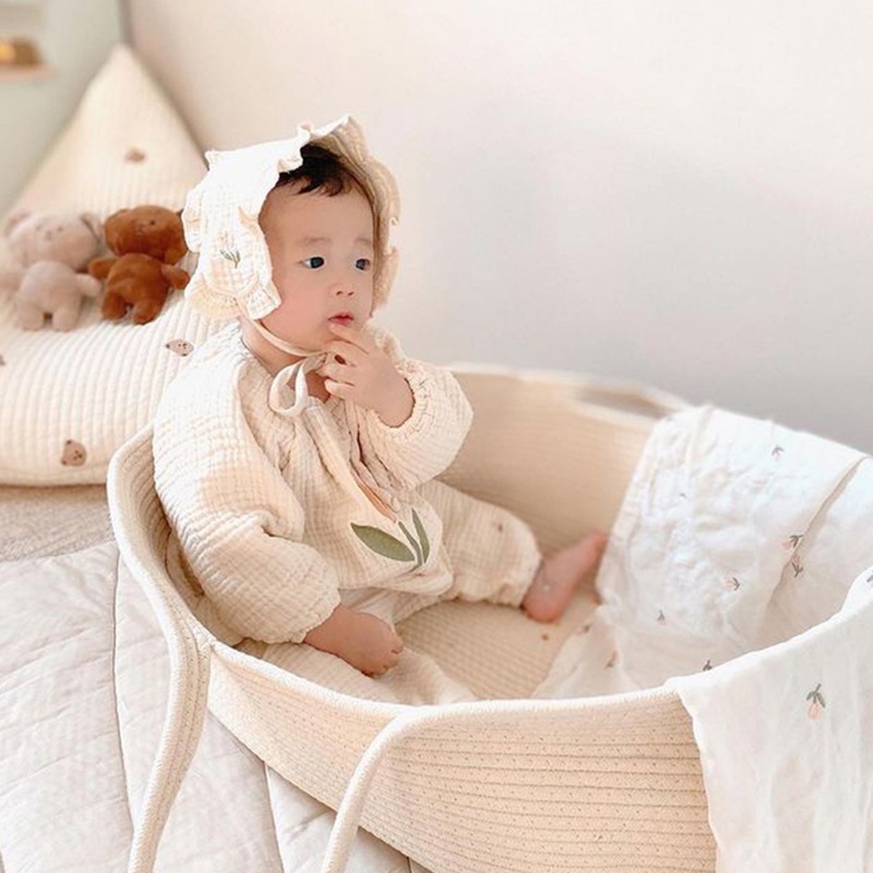 Túi Ngủ Bằng Dây Cotton Bện Cho Bé Sơ Sinh Cr