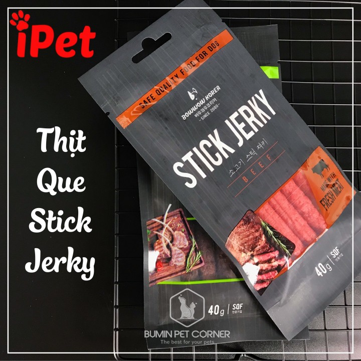 Bánh Snack Thưởng Cho Chó Thịt Bò Cừu Que Bow Wow - iPet Shop