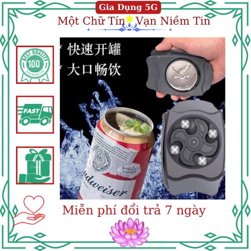 Dụng cụ mở nắp lon bia, dụng cụ khui nắp lon bia nước ngọt đồ hộp đa năng chuyên dụng