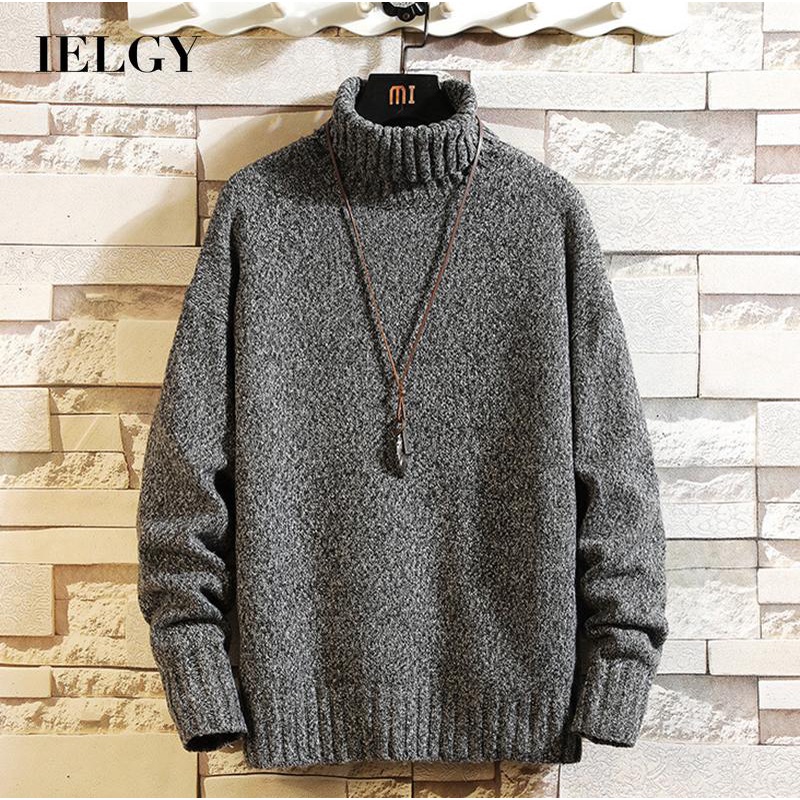 Áo sweater Dệt Kim Cổ Cao Phong Cách Hàn Quốc Cho Nam Giới