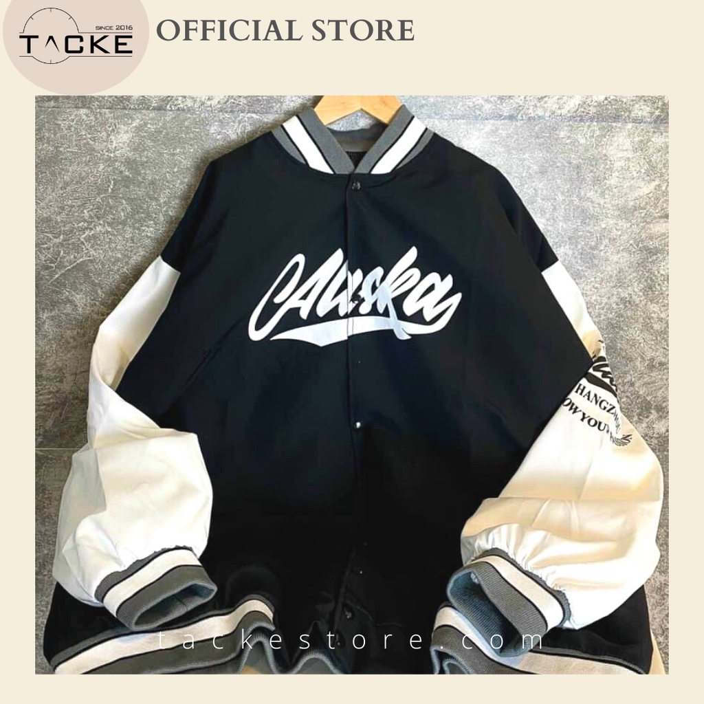 Áo khoác bomber dù Alaska unisex nam nữ form rộng 2 lớp Chống Nắng Siêu Hot ulzzang Jacket Bomber TACKE STORE