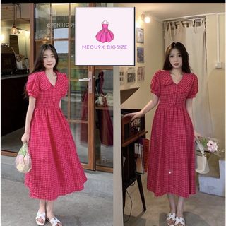 ĐẦM SUÔNG BIGSIZE CARO SANG CHẢNH( CÓ HỎA TỐC)