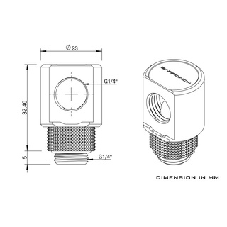 fit cua góc Barrowch Rotary Adapter with smooth surface