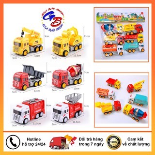 Xe đồ chơi bộ 6 xe xây dựng giá rẻ