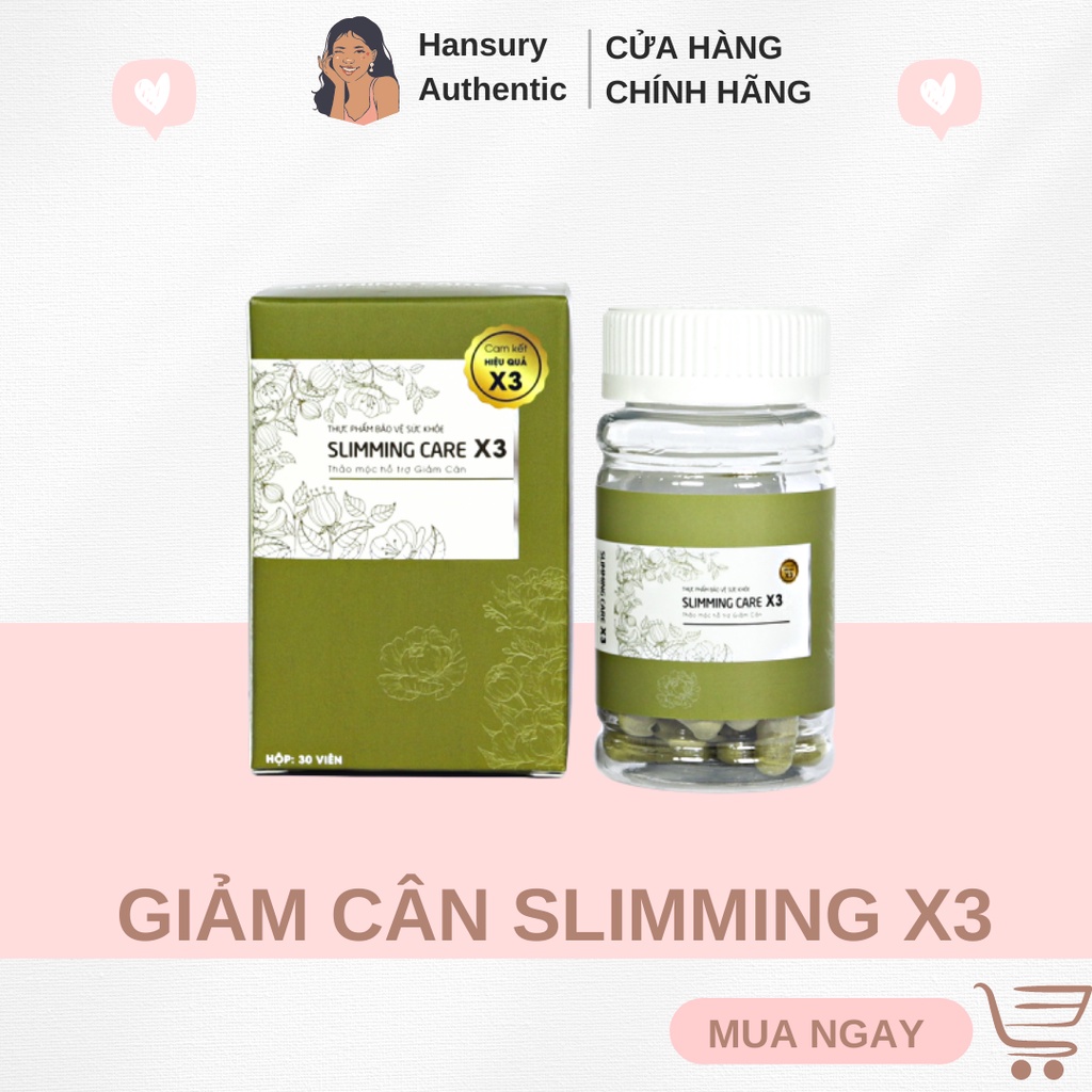 [Mã giảm 50k] Giảm cân Slimming Care X3 siêu giảm cân nhanh cấp tốc an toàn