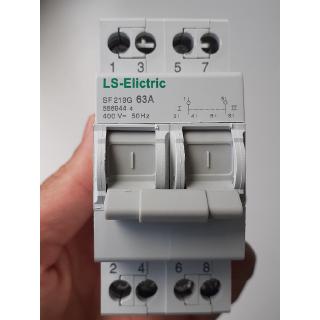 cầu dao đảo chiều át đổi nguồn điện công suất lớn 2P/63A-220V LS-Elictric