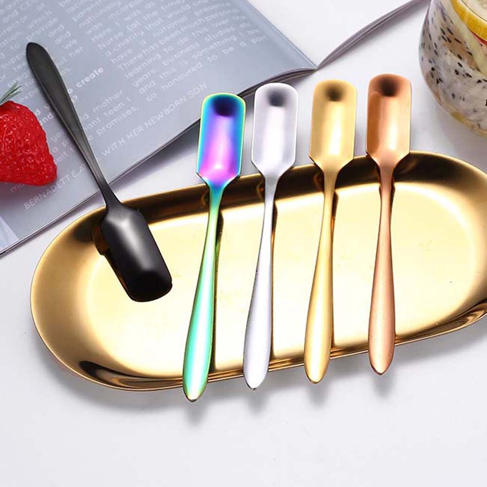 Muỗng cà phê đầu vuông nhiều màu chất lượng cao