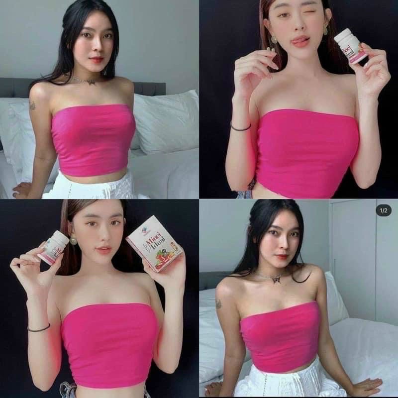 Áo croptop ống trơn