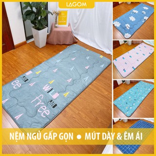 [DÀY & ÊM] Nệm Trải Sàn Văn Phòng Gấp Gọn Cotton Cao Cấp [Video & Ảnh Thật]