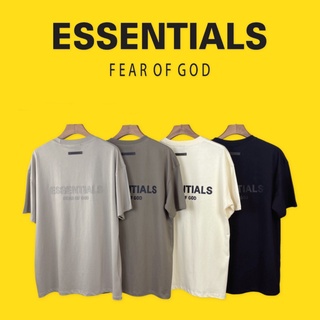 Áo thun cổ tròn ESSENTIALS 2021, áo thun freesize nam nữ unisex, mẫu mới Inbellisstore