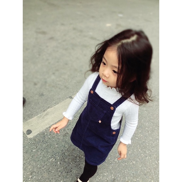 Yếm Váy Nhung Bé Gái Xanh Tuyền Target