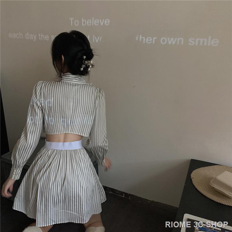 【Nước hoa miễn phí】Đầm Sơ Mi Nữ Dài Tay Cổ Bẻ Eo Thắt Dây Thời Trang | BigBuy360 - bigbuy360.vn