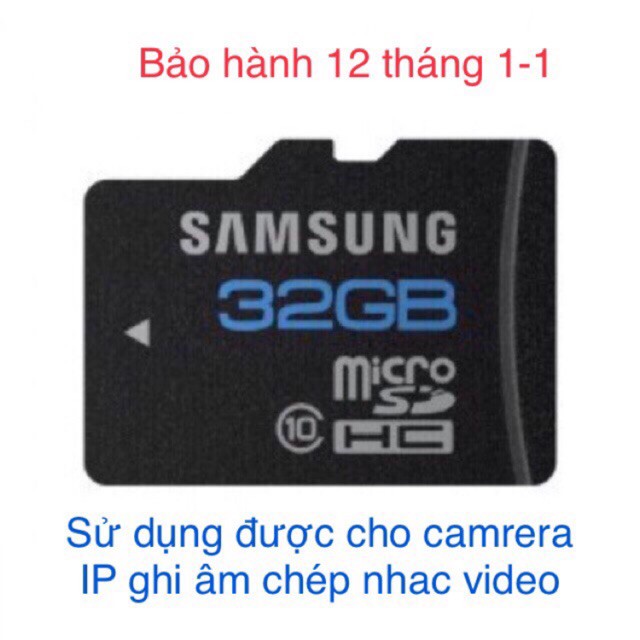 Thẻ samsung 32G bảo hành 12 tháng [Hot] Zii