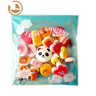 Set 20 đồ chơi bóp Squishy hình thú dễ thương shop squishy