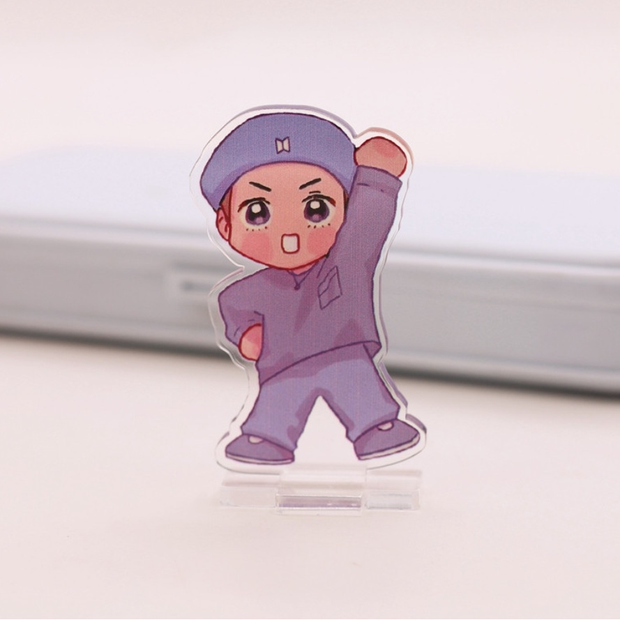 Standee mô hình đứng arcrylic KPOP BTS Bangtan Boys Jin Suga J Hope Rm Jimin V Jungkook chibi