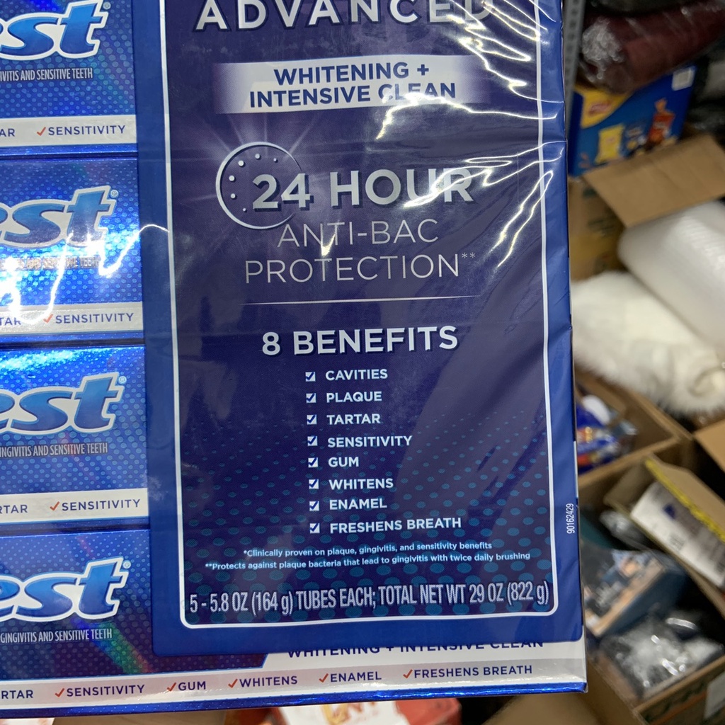 Kem đánh răng Crest date 2026 Pro-Health Advanced Whitening - EDS Hàng Mỹ