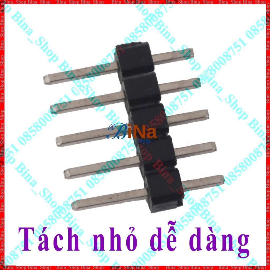 Hàng rào đực header 40 pin 2.54mm chân thẳng / chân vuông góc