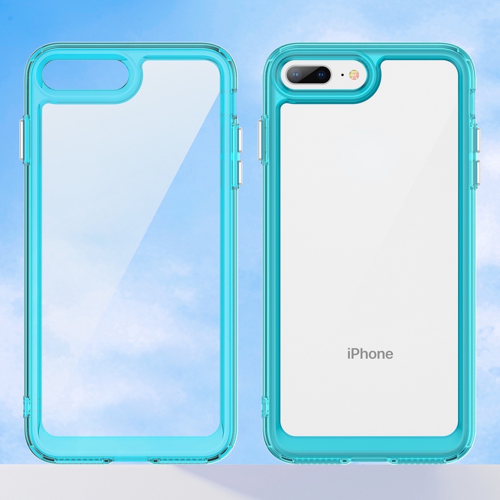 Ốp Điện Thoại acrylic Màu Trơn Chống Sốc Cho iphone 7 plus iphone 8 plus