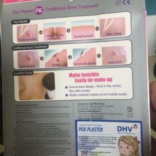 Miếng dán mụn Pox Plaster (hộp 16 miếng)