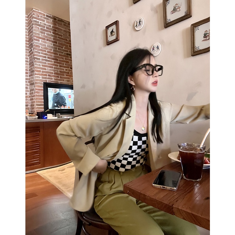 Áo khoác vest blazer nữ Form rộng dáng dài 2 lớp Thiết kế Hàn Quốc Blazer tay dài nữ đẹp Thời trang Cao cấp | WebRaoVat - webraovat.net.vn