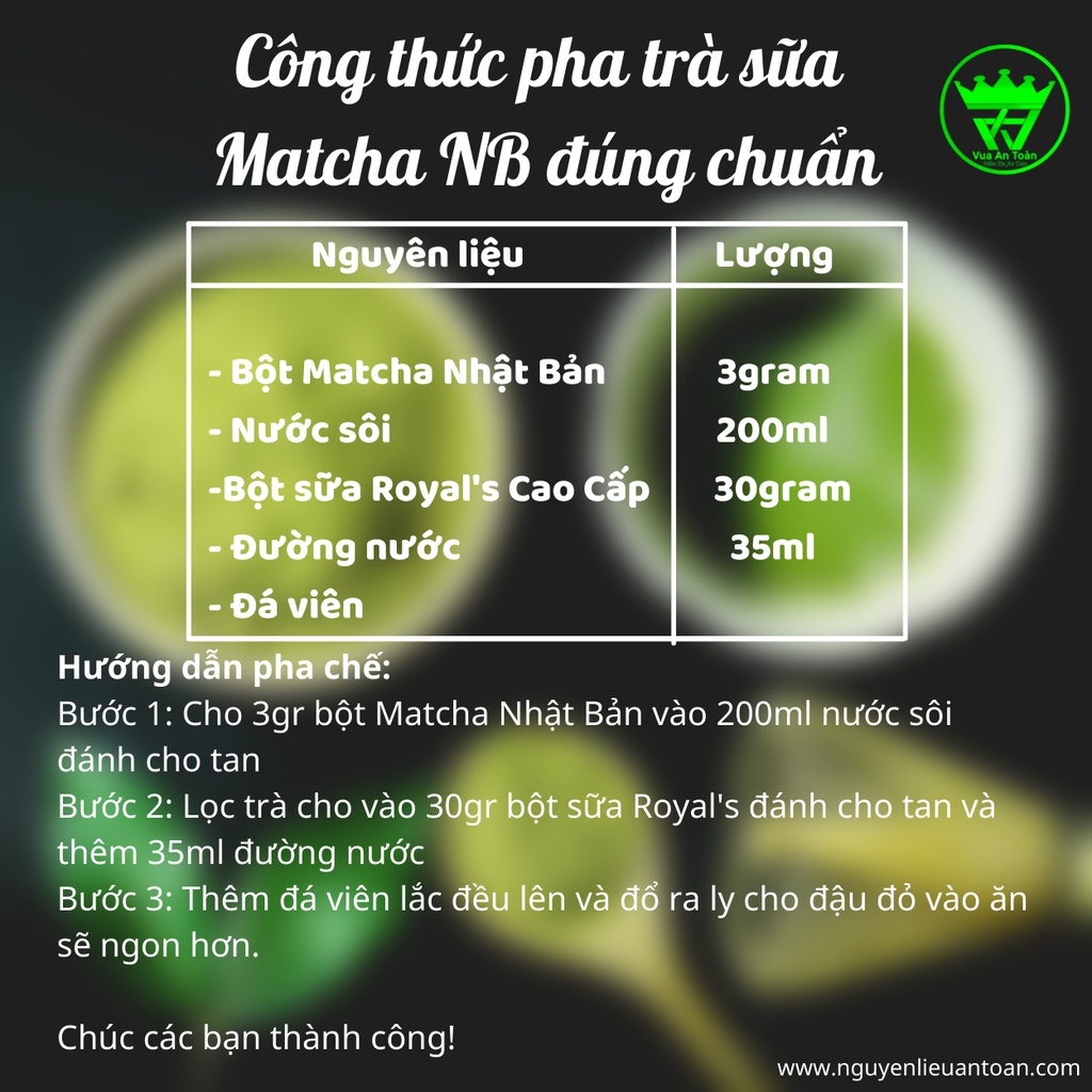 Bột Trà Xanh Matcha Nhật Bản 100gram