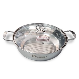 [SALE SỐC] Nồi lẩu-bát lẩu inox Ø28 HTECH(20C/T) 🌟dùng cho mọi loại bếp🌟nắp kính chịu lực cao cấp kích thước 28cm.
