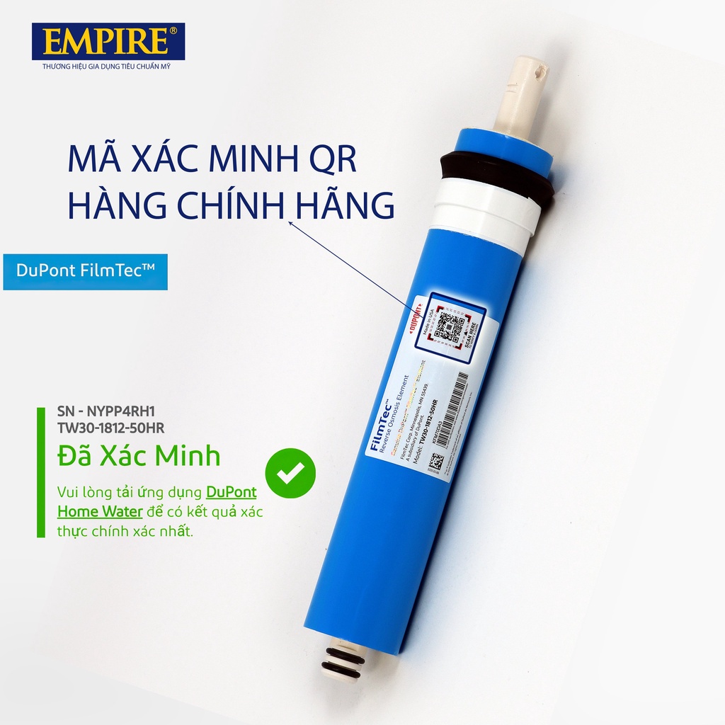 LÕI LỌC SỐ 4 RO Empire Màng dow chính hãng