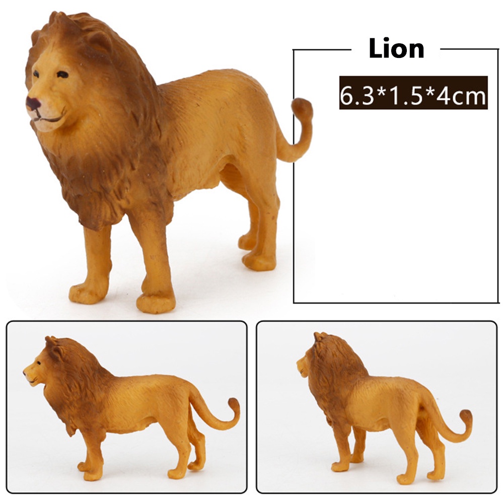 Set 12 Mô Hình Động Vật Hoang Dã Đồ Chơi Giáo Dục Cho Bé