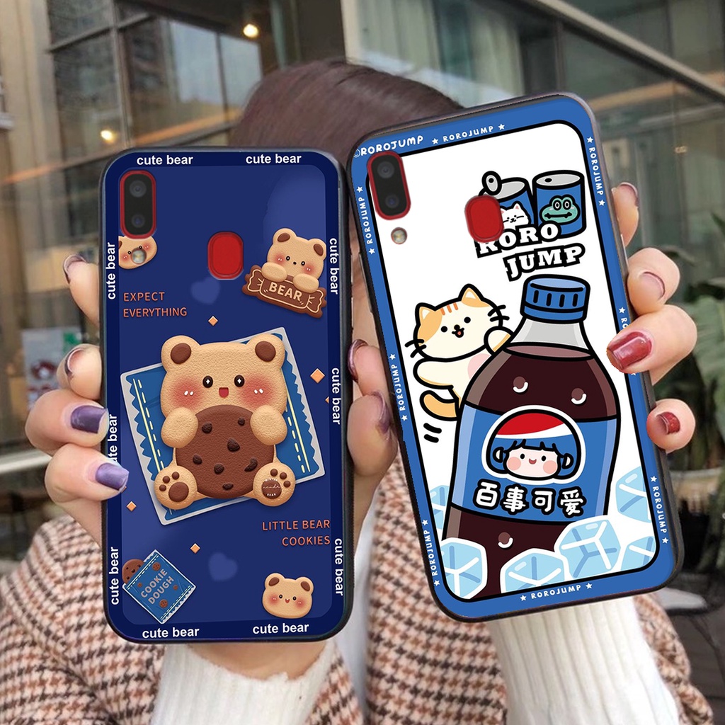 Ốp lưng Samsung A20 / A30 in hình 3D GẤU cute be@r, soda, happy day cực hot ,thời thượng
