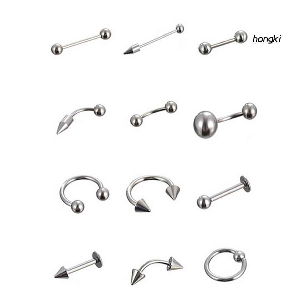 Bộ 15 / 60 / 85 Khuyên Xỏ Cơ Thể Thời Trang Cá Tính Độc Đáo