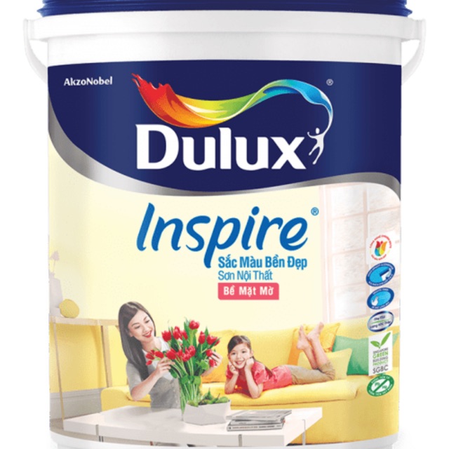 Sơn nội thất 5 Lít Dulux Inspire bề mặt mờ – 39A